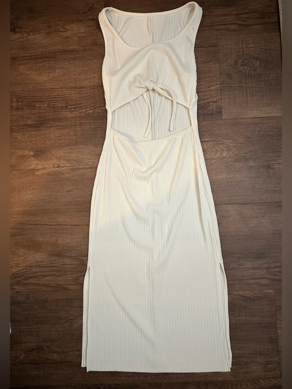 White cutout dress
